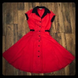 ✦Heartbreaker Heart of Haute Diner Dress Red S✦